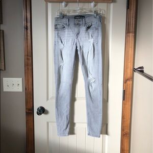 Express light gray jeans